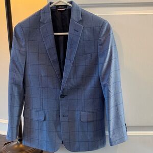 Tommy Hilfiger Navy Plaid Blazer Big Boys size 12